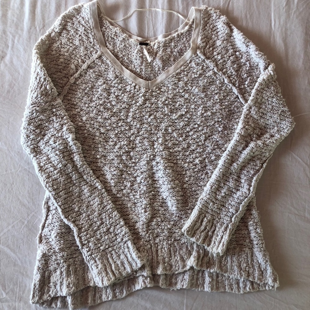 Free People Oversized White Sweater